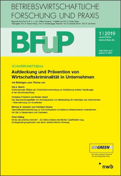 Aufdeckung und Prävention von Wirtschaftskriminalität in Unternehmen