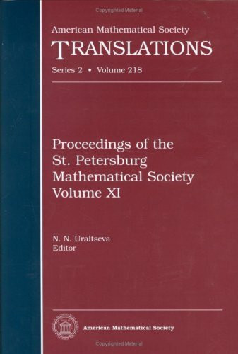 Proceedings of the St. Petersburg Mathematical Society (11) (American Mathematical Society Translations Series 2, Band 11)