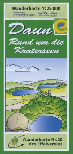 WK Daun: Wanderkarte. 1:25000. Ausgabe 2008 (Karten des Eifelvereins)