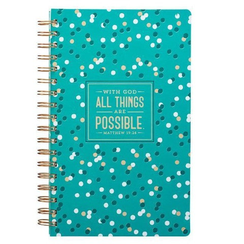 Journal Lux-Leather Flexcover Wirebound All Things Are Possible