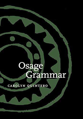 Osage Grammar (Studies in the Anthropology of North American Indians series)