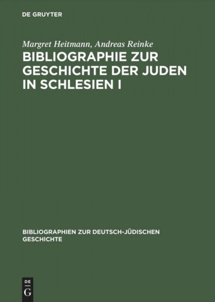 Bibliographie zur Geschichte der Juden in Schlesien 1