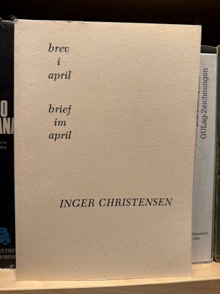 Brev i April /Brief im April: Digte /Gedichte: Gedichte. Dän.-Dtsch.