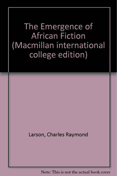 Emergence of African Fiction