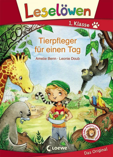Leselöwen 1. Klasse - Tierpfleger für einen Tag: Erstlesebuch für Kinder ab 6 Jahre