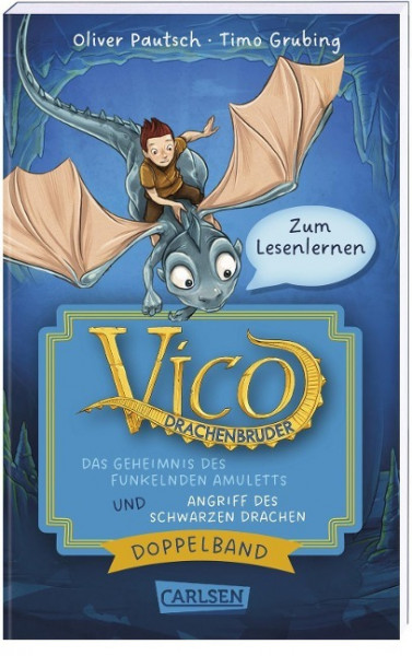 Vico Drachenbruder Doppelband - Enthält die Bände: Das Geheimnis des funkelnden Amuletts (Band 1) / Angriff des schwarzen Drachen (Band 2)