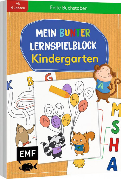 Mein bunter Lernspielblock - Kindergarten: Erste Buchstaben