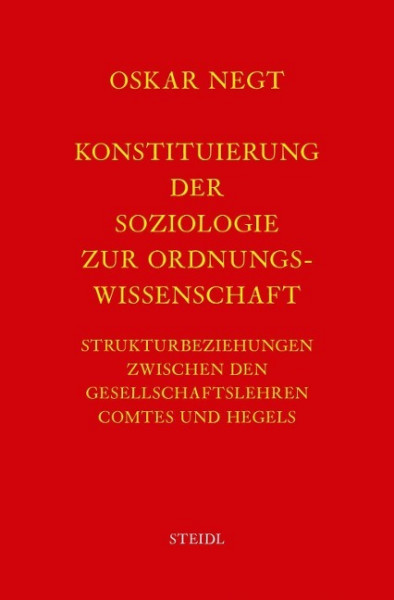 Werkausgabe Bd. 1 / Konstituierung der Soziologie als Ordnungswissenschaft