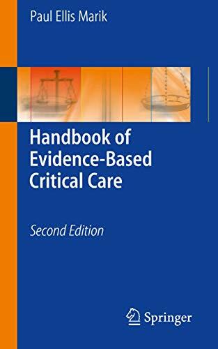 Handbook of Evidence-Based Critical Care Handbook of Evidence-Based Critical Care