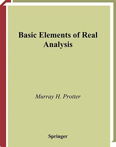 Basic Elements of Real Analysis (Undergraduate Texts in Mathematics)