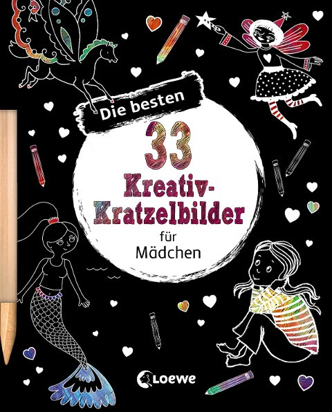 Die besten 33 Kreativ-Kratzelbilder für Mädchen