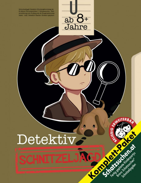 Schnitzeljagd Detektiv Kindergeburtstag ab 8 Jahre (Grundschüler): Schatzsuche mit Fallermittlungsposter - Fußspuren & Fingerabdrücke lesen - inkl. Detektiv-Hacks! Kreativ geplant. (Bravo Schatzsuche)