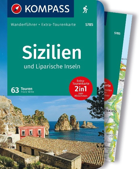 KOMPASS Wanderführer Sizilien und Liparische Inseln, 60 Touren