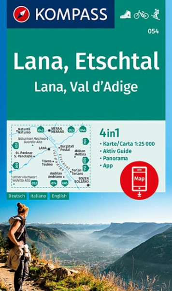 Lana, Etschtal Lana, Val d´Adige 1:25 000