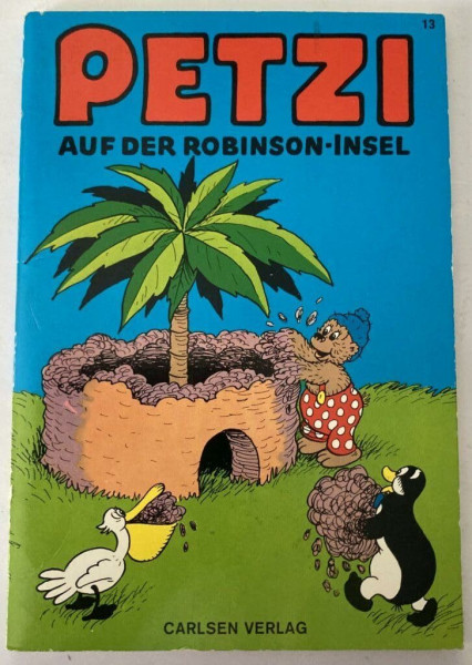 Petzi auf der Robinson-Insel