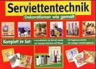 Servietten-Technik. Dekorationen wie gemalt - Servietten ausschneiden, aufkleben und lackieren