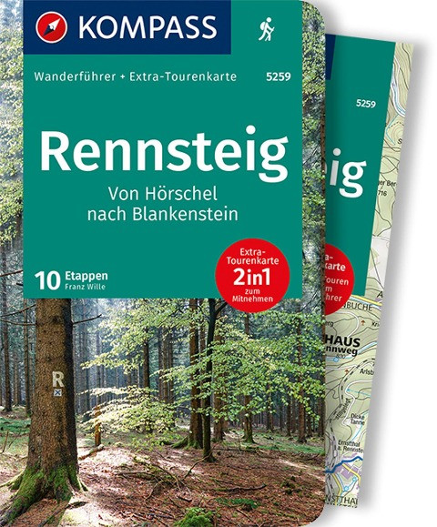 KOMPASS Wanderführer 5259 Rennsteig