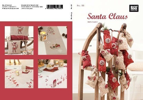 Santa Claus. Kreuzstich-Stickideen Weihnachten