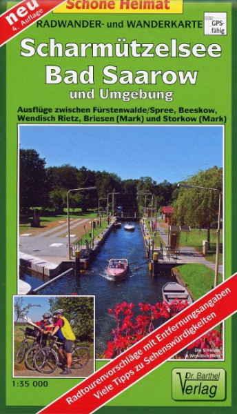 Radwander- und Wanderkarte Scharmützelsee, Bad Saarow und Umgebung 1 : 35 000