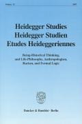 Heidegger Studies / Heidegger Studien / Etudes Heideggeriennes 23
