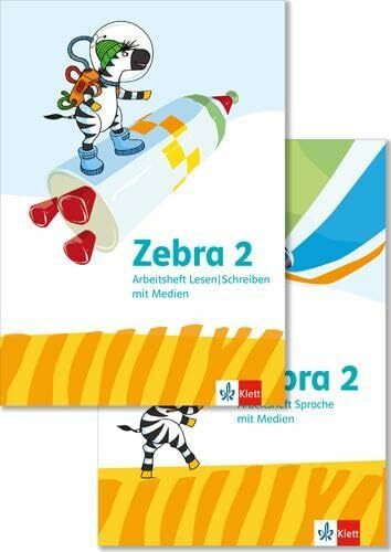 Zebra 2: Paket: Arbeitsheft Sprache und Arbeitsheft Lesen/Schreiben Klasse 2 (Zebra. Ausgabe ab 2024)