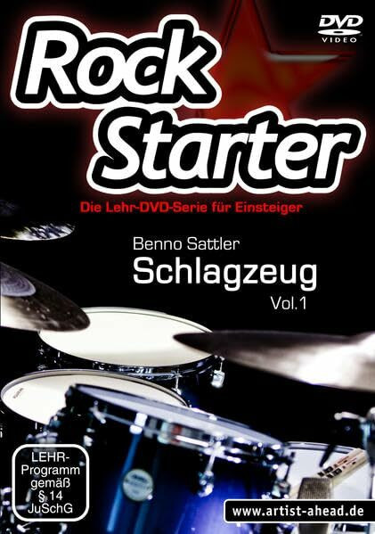 Rockstarter Vol. 1 - Schlagzeug: Die Lehr-DVD-Serie für Einsteiger! Schlagzeugschule. Unterricht für Anfänger. Training. School Of Rock. Einfach Schlagzeug lernen