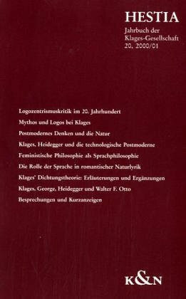 Hestia. Jahrbuch der Klages-Gesellschaft: 2000/2001