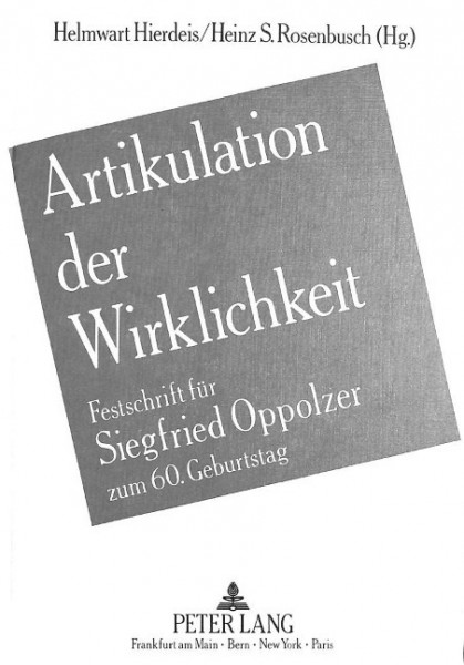 Artikulation der Wirklichkeit