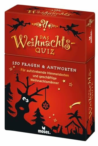 moses. Das Weihnachts-Quiz – 150 spannende Fragen und Antworten rund um Christkind, Weihnachtsmann & Co., Das Familienquiz für Advent und Weihnachten: ... Himmelsboten und geschäftige Weihnachtsmänner