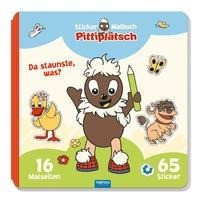 Trötsch Unser Sandmännchen Malbuch Stickermalbuch Pittiplatsch