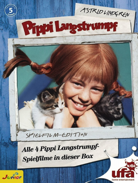 Pippi Langstrumpf - Spielfilm-Box (4 DVDs, Remastered)