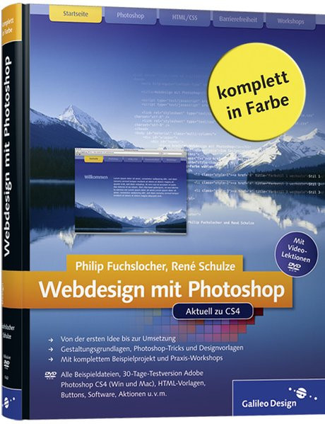 Webdesign mit Photoshop. Aktuell zu CS4