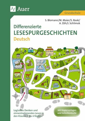 Differenzierte Lesespurgeschichten Deutsch: Logisches Denken und sinnentnehmendes Lesen in den Klassen 2 bis 4 fördern (Lesespurgeschichten Grundschule)