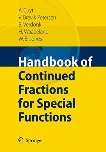 Handbook of Continued Fractions for Special Functions