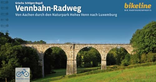 Vennbahn-Radweg: Von Aachen durch den Naturpark Hohes Venn nach Luxemburg, 1:50.000, 227 km, GPS-Tracks Download, LiveUpdate, Übernachtungsverzeichnis (Bikeline Radtourenbücher)