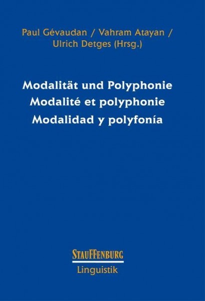 Modalität und Polyphonie Modalité et polyphonie Modalidad y polyfonía