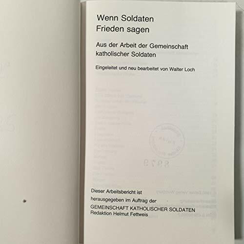 Wenn Soldaten Frieden sagen