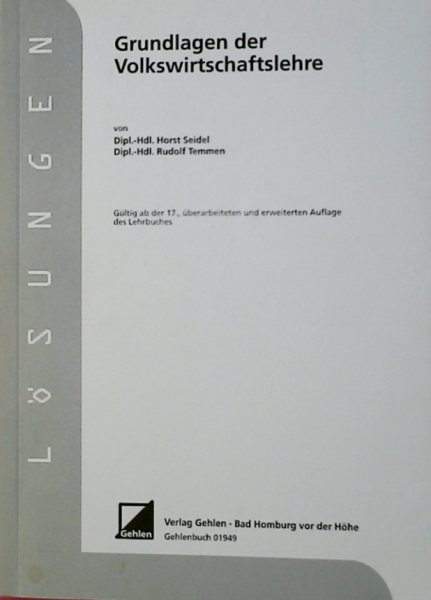 Grundlagen der Volkswirtschaftslehre, Lösungen