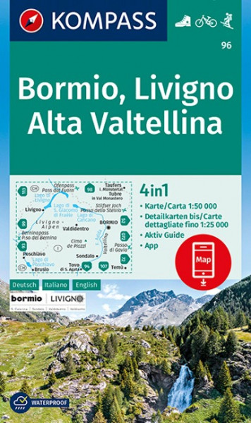 Bormio, Livigno, Alta Valtellina 1:50 000