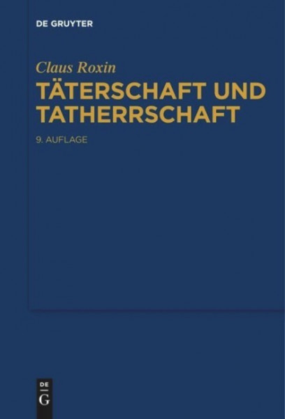 Täterschaft und Tatherrschaft