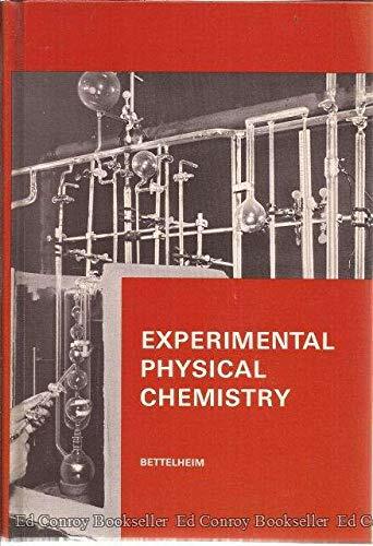 Experimental Physical Chemistry Experimental Physical Chemistry