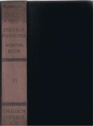 Langenscheidt Enzyklopädisches Wörterbuch Englisch - Der Große Muret-Sanders. Englisch-Deutsch: Bd.1, A-M