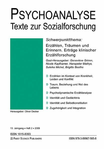 Erzählen, Träumen und Erinnern. Erträge klinischer Erzählforschung