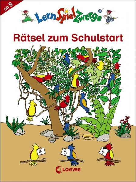 LernSpielZwerge - Rätsel zum Schulstart: Rästelblock zum Schulanfang für Kinder 5 ab Jahre (LernSpielZwerge - Mal- und Rätselblocks)