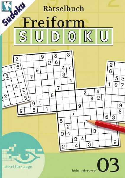 Freiform-Sudoku Rätselbuch 03