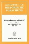Generationengerechtigkeit?