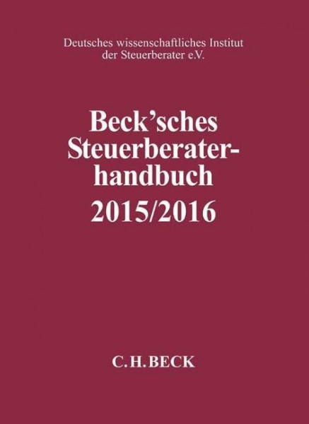Beck'sches Steuerberater-Handbuch 2015/2016