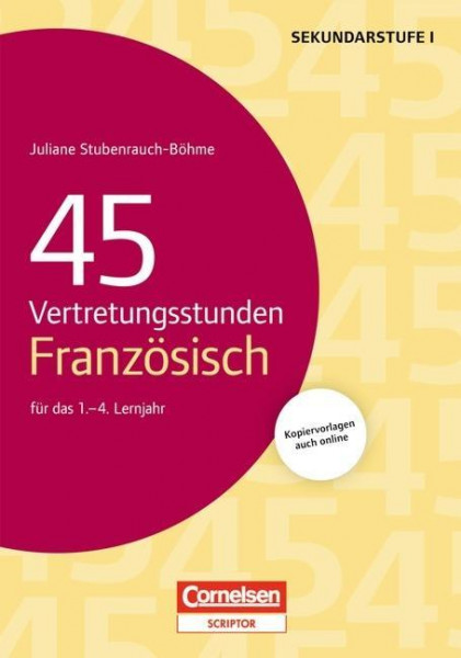 45 Vertretungsstunden Französisch für das 1.-4. Lernjahr