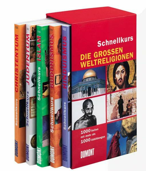 DuMont Schnellkurs Die großen Weltreligionen, Kassette [5 Bände]: Christentum; Judentum; Islam; Buddhismus, Hinduismus (DUMONT Taschenbücher)