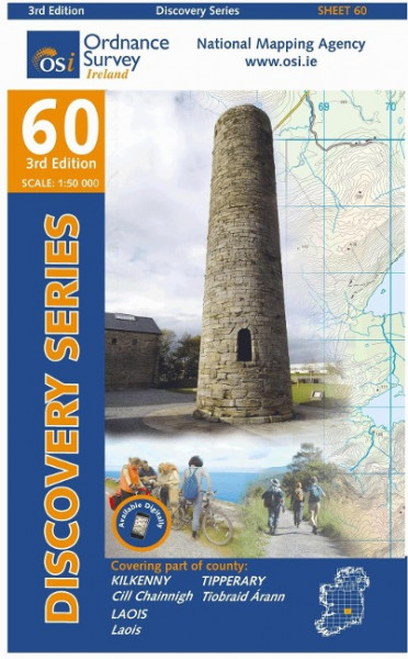 Irish Discovery Series 60. Kilkenny, Laois, Tipperary 1 : 50 000